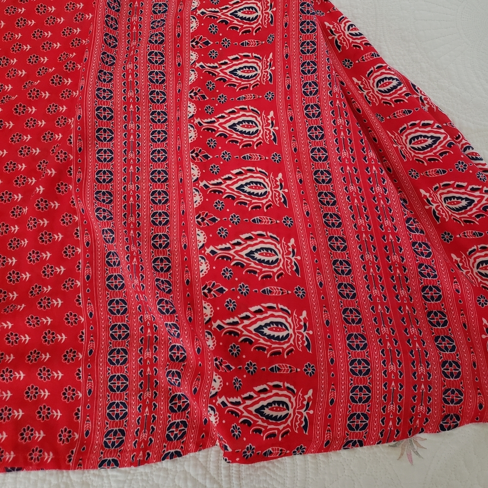 Reserved ❤❤Spell Gypsiana Red NWT Maxi split skirt SZ XL ❤ - Picture 8 of 15